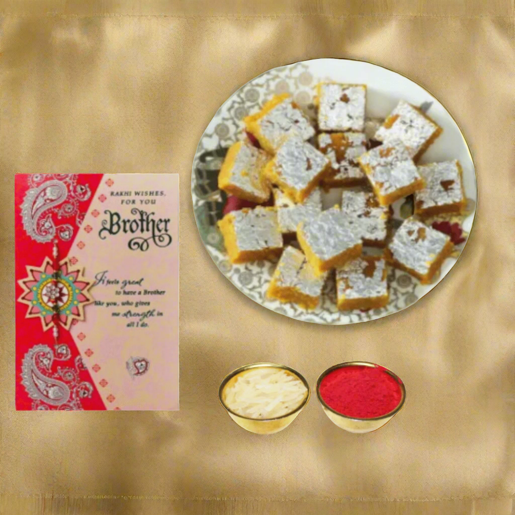 Bigwishbox Rakhi Delights: Mong Dal Halwa and Bead Rakhi