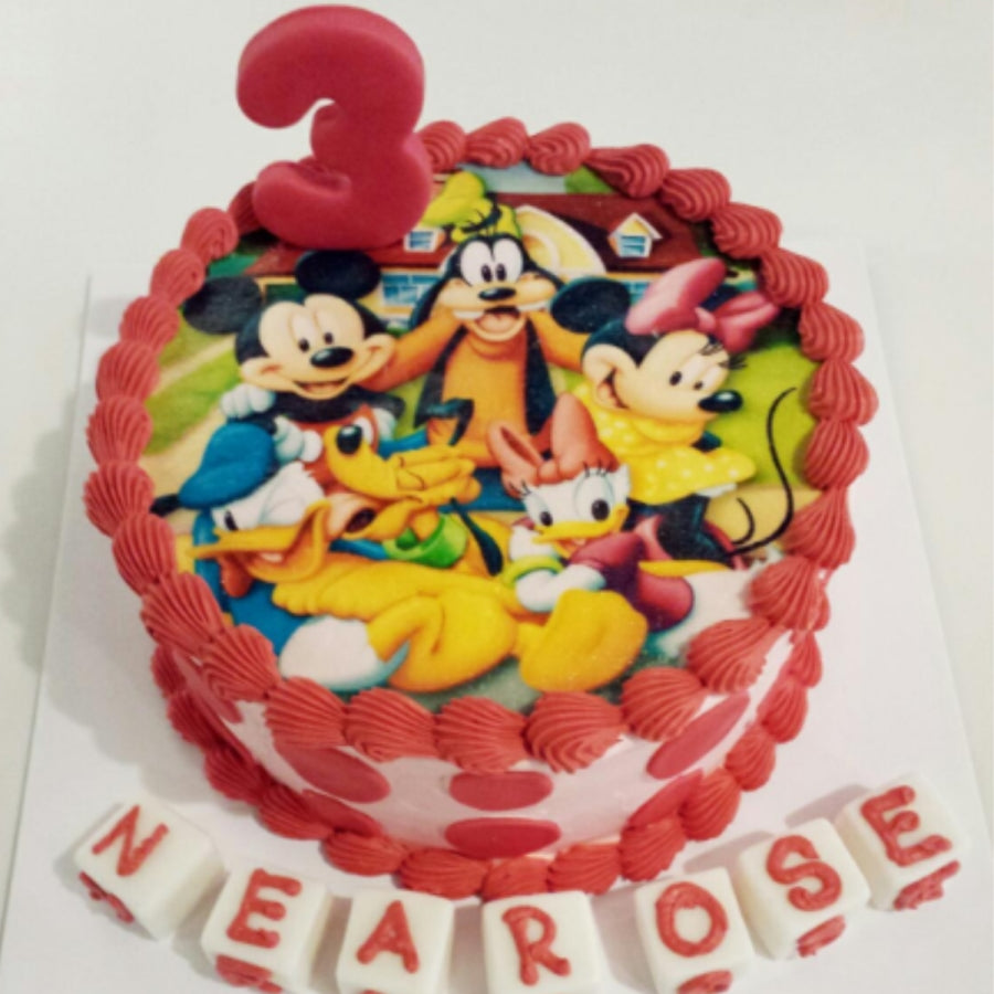 One KG Cartoon Photo Cake