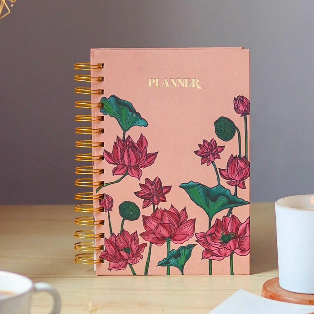 Roohani Rang Lotus Pink Daily Planner