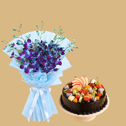 Blue Bloom & Choco Fruit Delight