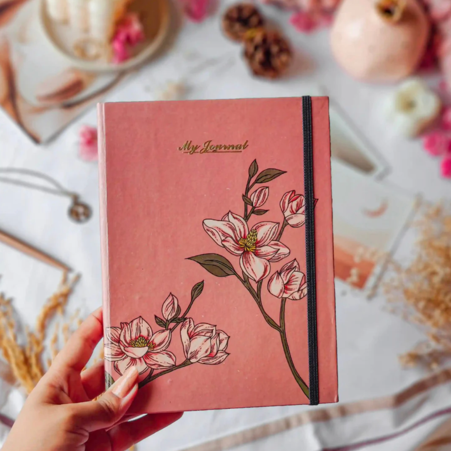 Roohani Rang Ruled Journal (Magnolia Pink)