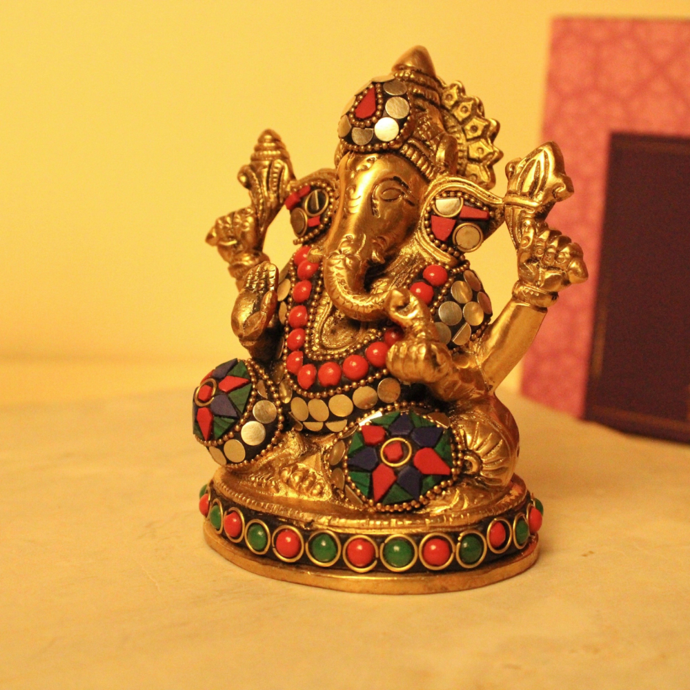 Vighnaharta Brass Idol