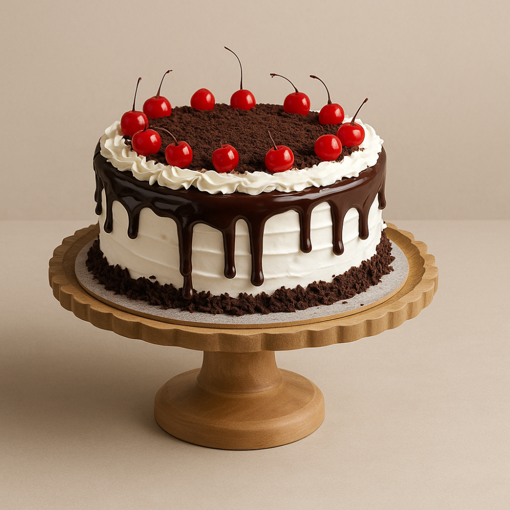 White Lilly Black Forest Treat