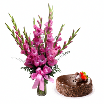 Charming Orchids and Decadent Cake