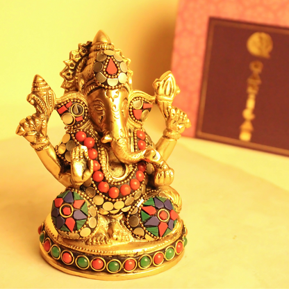 Vighnaharta Brass Idol