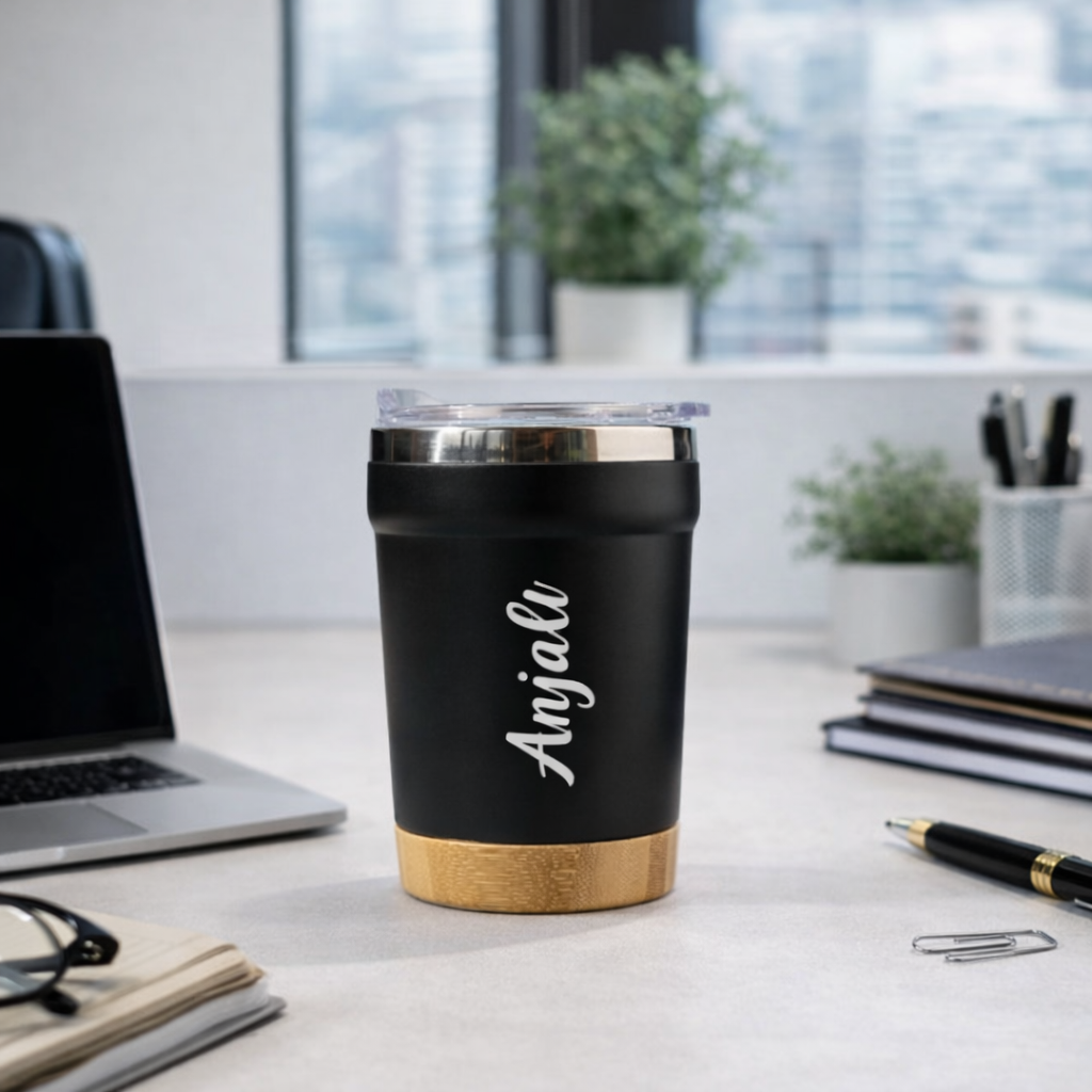 Personalized Black Insulated Tumbler