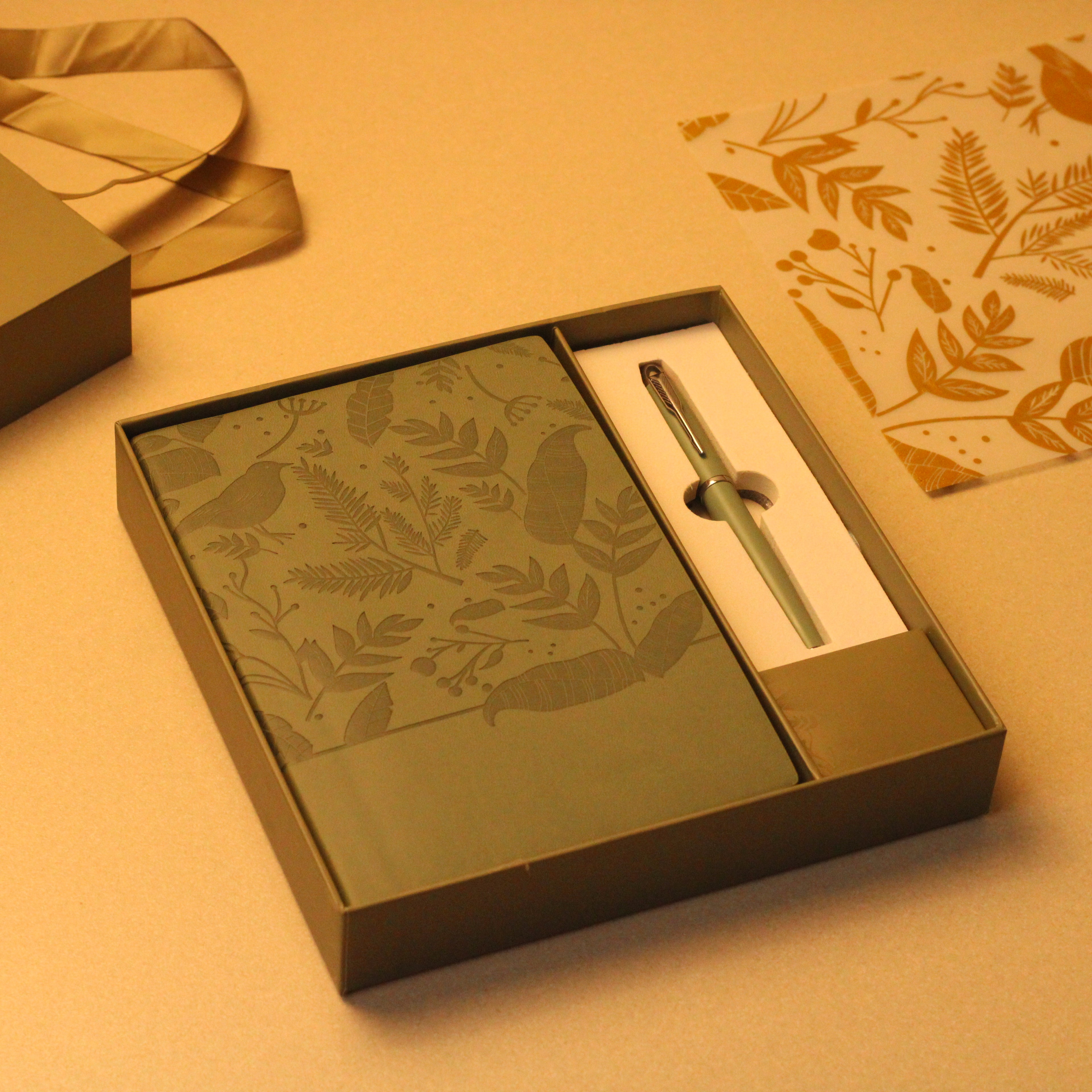Olive Pro Gift Set (A5 Diary + Pen)