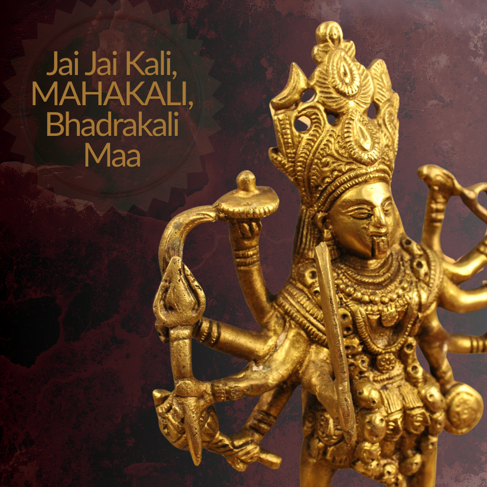 Maa Kali Brass Idol – Antique Finish | Fierce Divine Protector