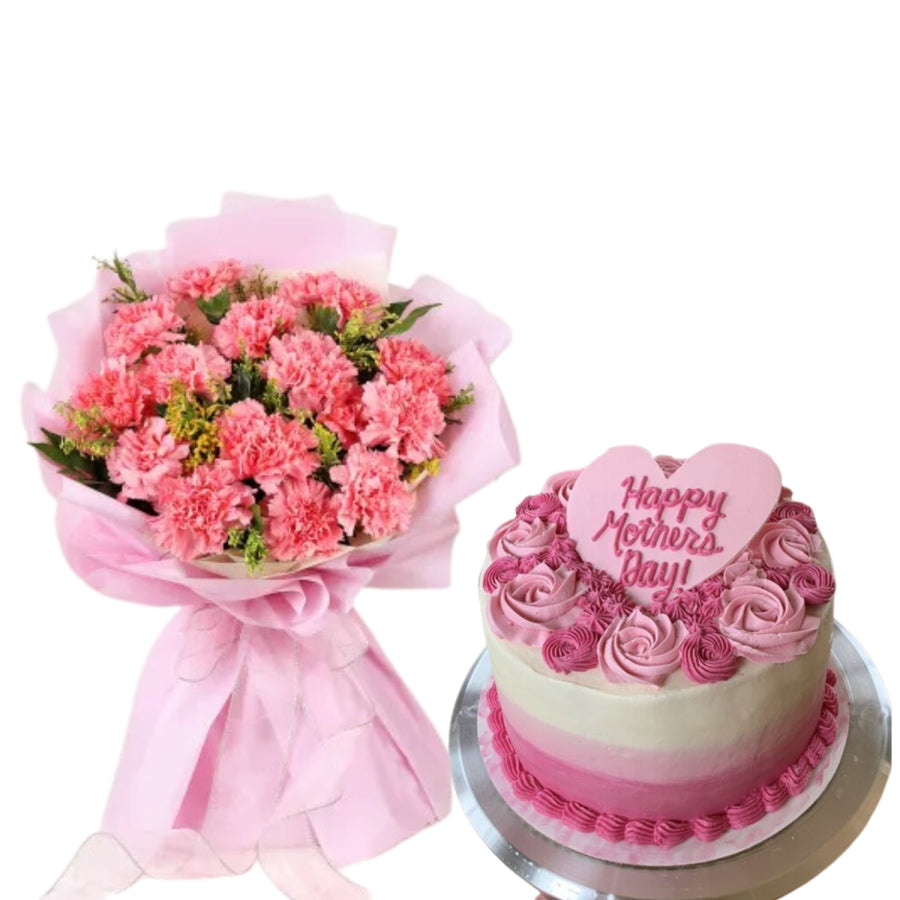 Everglow Bouquet With Cake