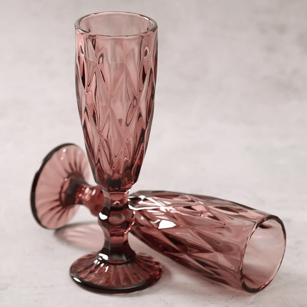 Plum Champagne Glasses (set of 2)