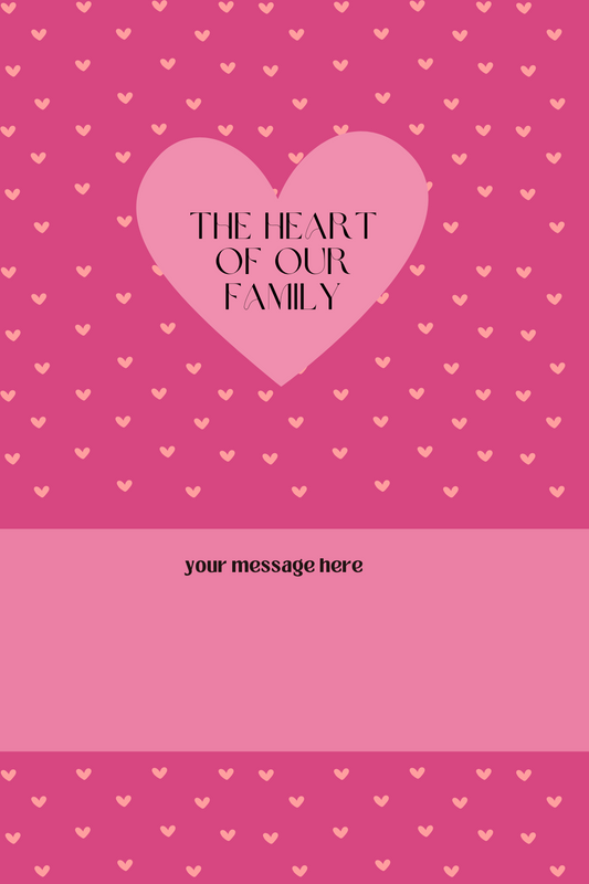 Printed Greeting Card (Hearts)