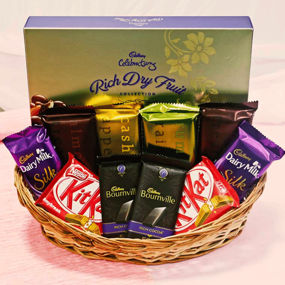 Chocolate and Treats Assortment Basket
