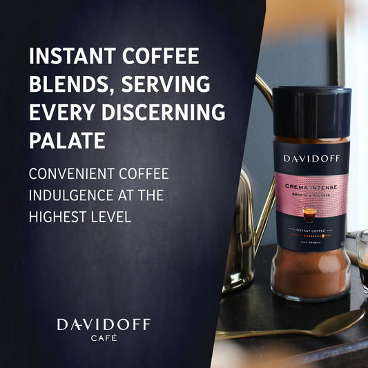 Davidoff Crema Intense Instant Coffee – 90g | 100% Arabica