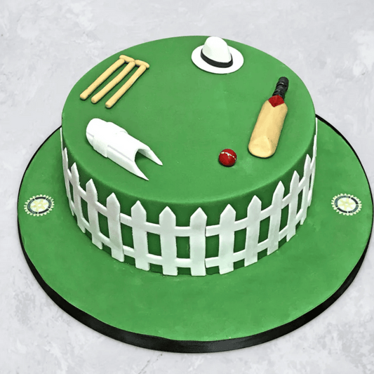Cricket Fanatic's Dream Fondant Cake