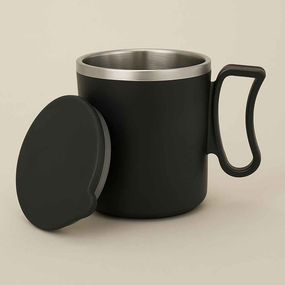 ThermoSip™ 300ml Insulated Stainless Steel Travel Mug