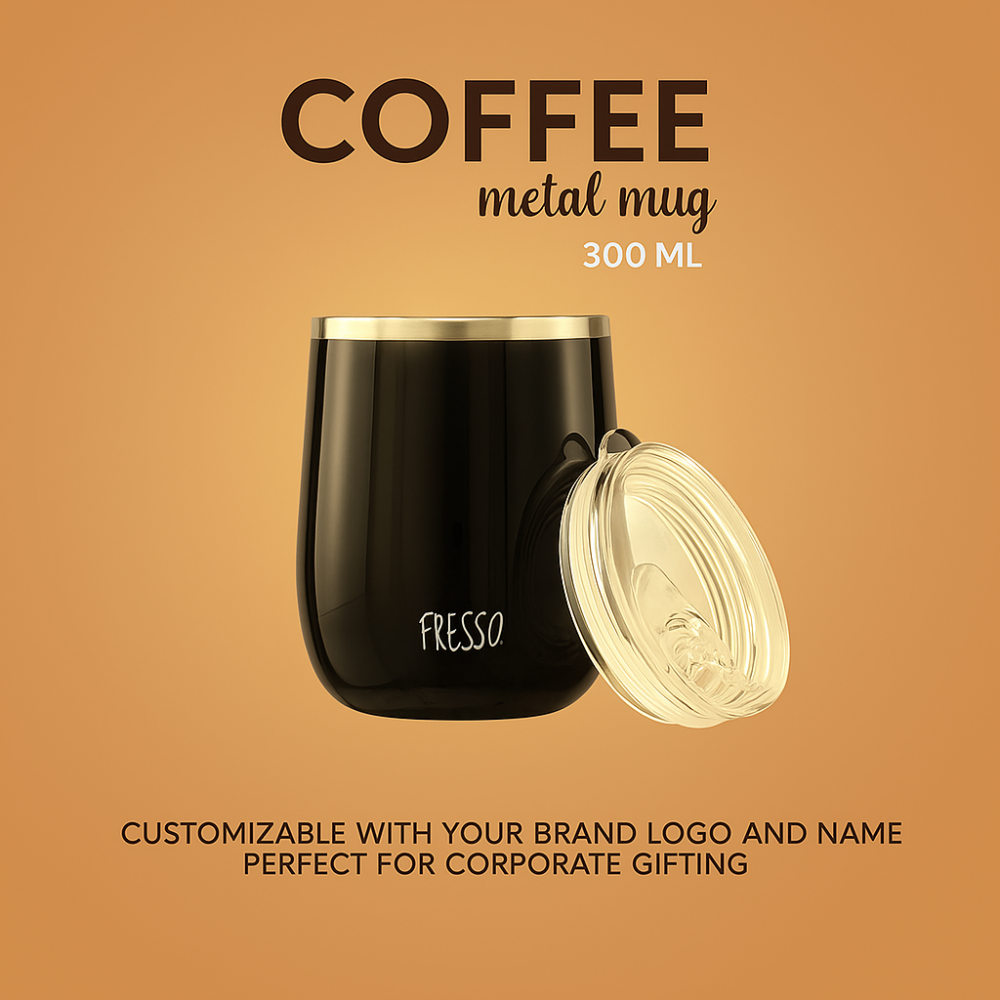 Tressa – Custom Metal Coffee Mug (300 ml)