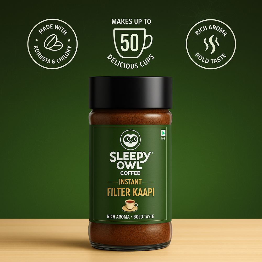 Sleepy Owl Filter Kaapi Instant Coffee – 100g