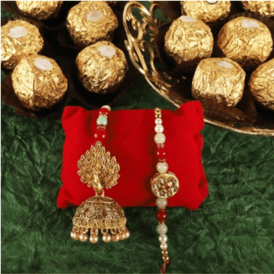 Expressing Rakhi Joy: Bhaiya Bhabhi Rakhi and Chocolate Set