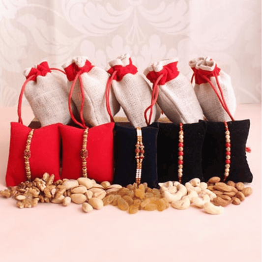 Nuts of Affection: Rakhi Gift Potli with a Mix of Delights