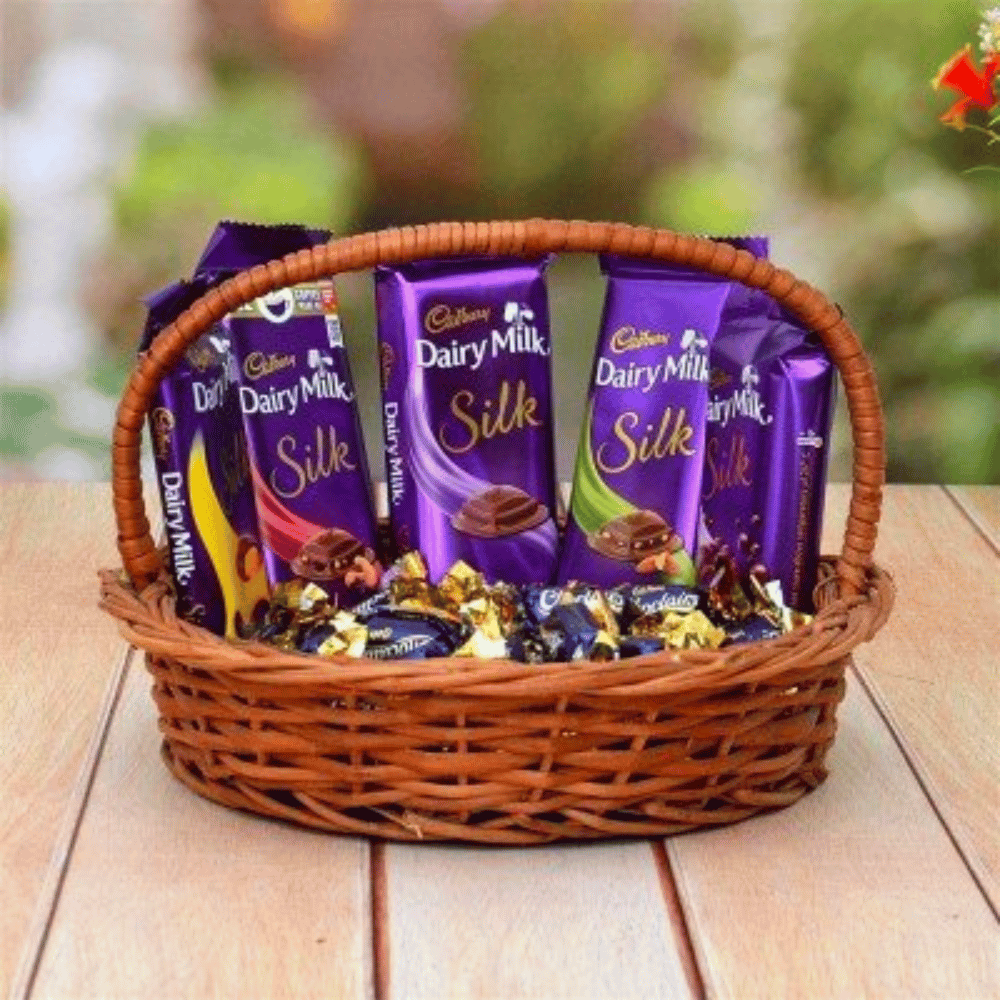 Silk with Choclairs Hamper