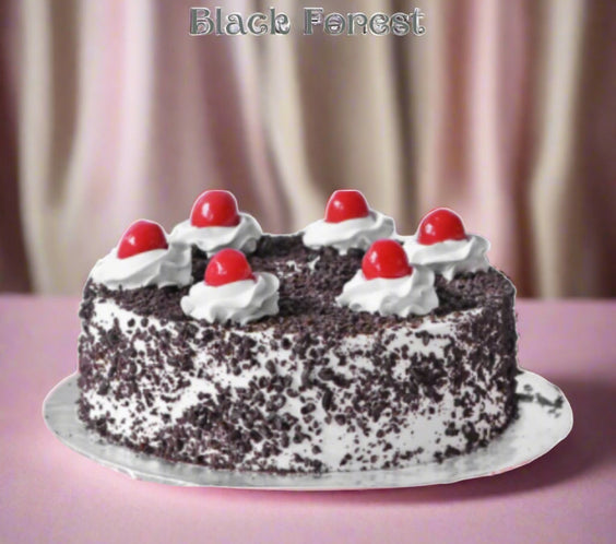 10 Red Roses and Blackforest Cake 500g