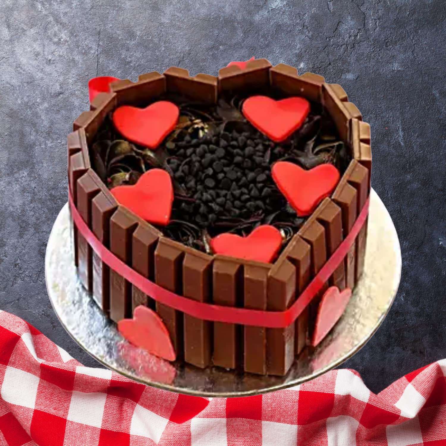 Kitkat Cake Heart Shape 1 kg